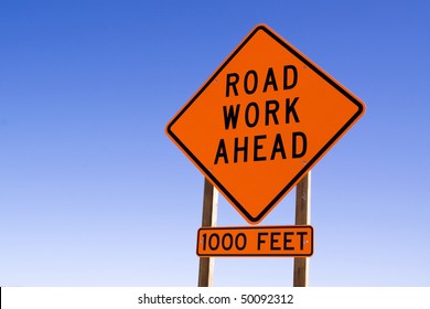 Road Work Ahead Traffic Sign