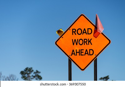 Road Work Highway Sign