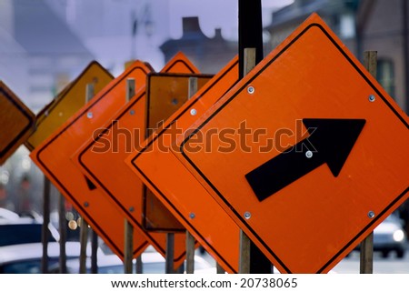  road work signs