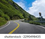 Road to Wuling, the highest point of Taiwan roadway, Renhe Road., Ren’ai Township, Nantou County, Taiwan .