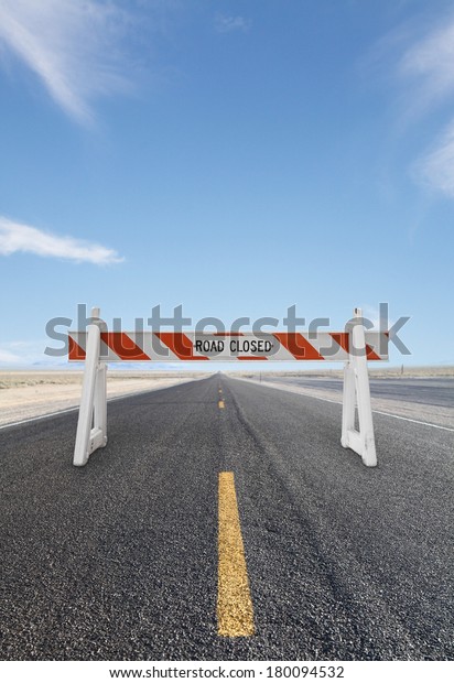 Road Yellow Arrow Block Road Closed Stock Photo 180094532 | Shutterstock