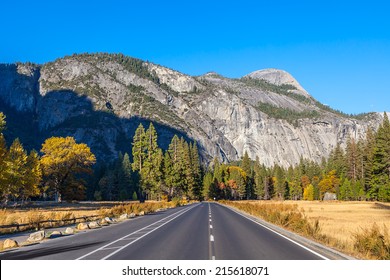 Road In Yosemite National Park, California