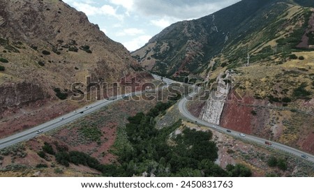 Roads into Parleys Canyon, Utah