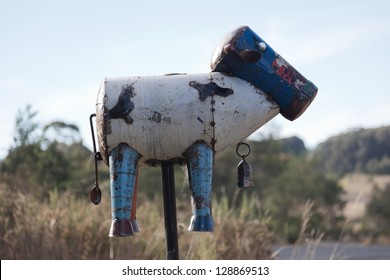 Roadside Letter Box. Country NSW. Australia.