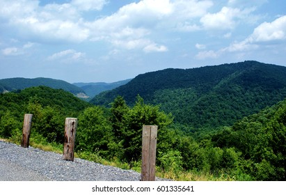 Roadside stop on Route 19 north in the heart of coal country, West Virginia, surrounded by the Allegheny mountain range of the Appalachians.