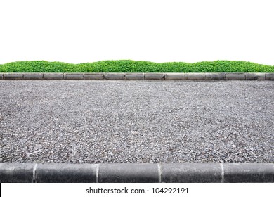 Roadside View On White Background