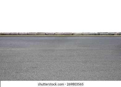 Roadside View On White Background