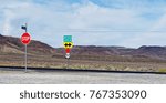 A roadsign pointing towards Fallon and Austin along US Route 50 Nevada