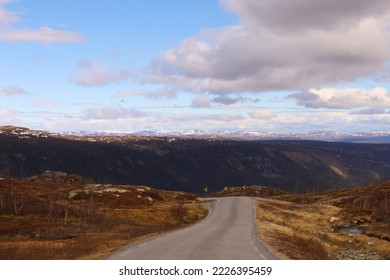Roadtripping in Norway, in the beginning of may. We drove near the hardangervidda. You still see the marks of winter. - Shutterstock ID 2226395459