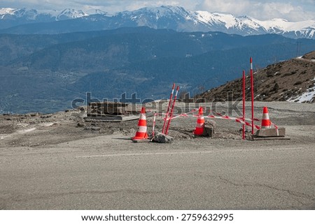Roadwork underway on the mountain