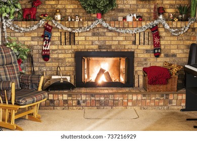 Christmas Lights Cozy Home Stock Photos Images Photography