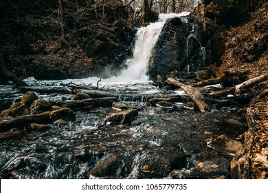 Roaring Rapids In Southern Sweden