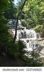 Roaring River With Multiple Waterfalls