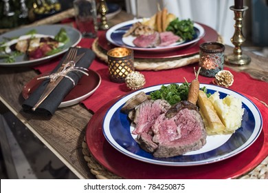 Roast Beef and Vegetable Dinner  - Powered by Shutterstock