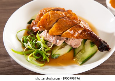 Roast Duck Rice, Popular Of Hawker Food In Malaysia