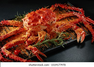 Roast King Crab With Garlic 