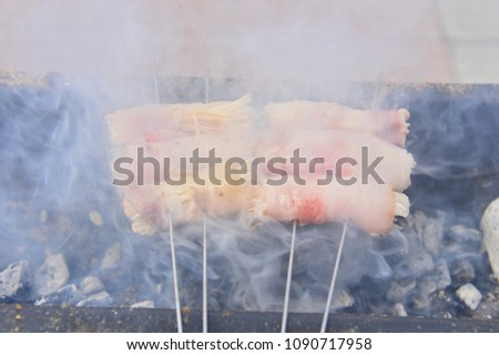 The roast mutton