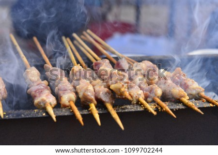 The roast mutton