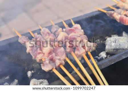 The roast mutton