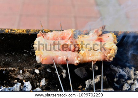 The roast mutton