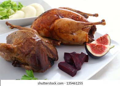 Roast Partridge And Pheasant