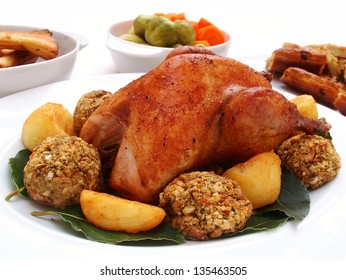 Roast Pheasant With Vegetables