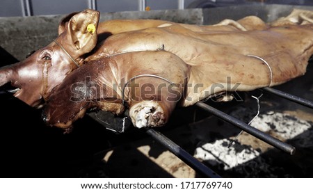 Similar – Image, Stock Photo piggy Meat Lunch Dinner