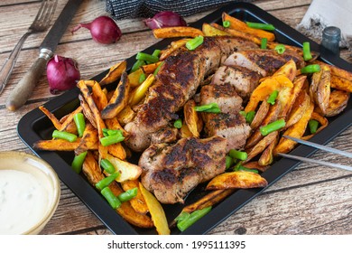 Roast Pork Tenderloin With Vegetables And Potatoes