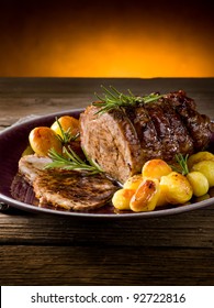 Roast Of Veal With Potatoes