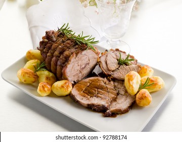 Roast Of Veal With Potatoes