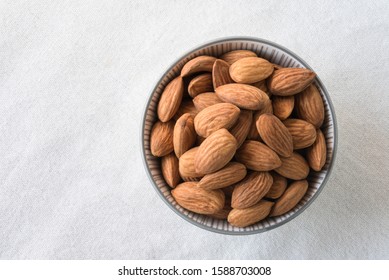 Roasted Almonds In A Bowl