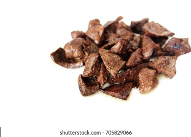 Roasted Beef Liver Isolated