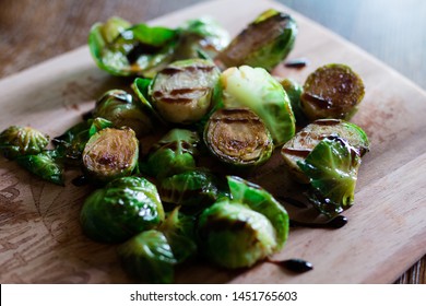 Roasted Brussel Sprouts In Balsamic Glaze