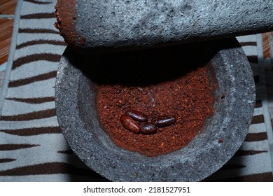 Roasted Cacao Bean In The Impact Stone