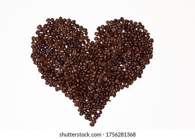 Roasted Caffee Beans Heart Shape