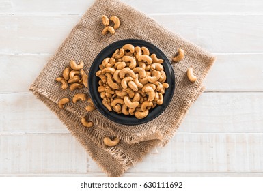 Roasted Cashew Nuts In Bowl