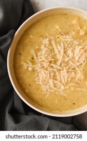 Roasted Cauliflower Soup With Vegan Parmesan