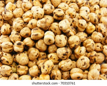 Roasted Chick Peas Background