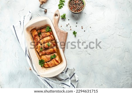 Similar – Image, Stock Photo Chicken legs with potato and green beans