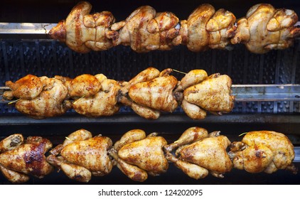 Roasted chickens