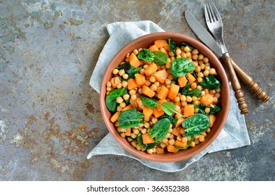 Roasted Chickpea And Butternut Squash Salad