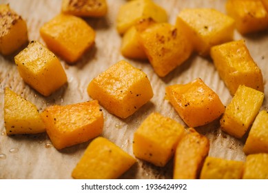 Roasted chunks of butternut squash