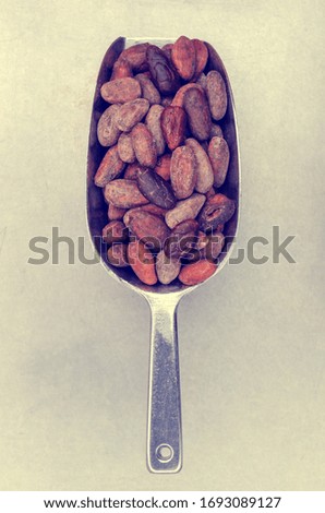 Similar – Image, Stock Photo Wooden background with almonds and chia seeds