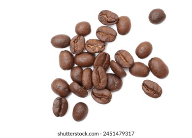 Roasted coffee bean isolated on white - Powered by Shutterstock