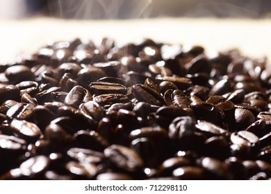 Roasted coffee beans
