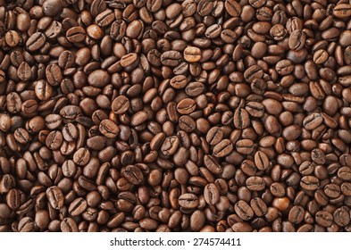 Roasted coffee beans, background texture
 - Shutterstock ID 274574411