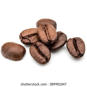 Roasted Coffee Beans Isolated White Background Stock Photo 318917000 ...