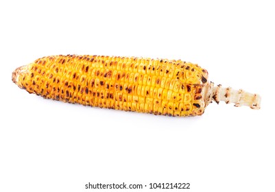 Roasted Corn Isolated On White Background