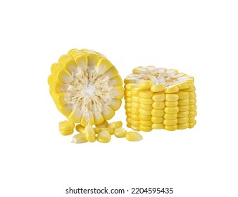 Roasted Corn Isolated On White Background