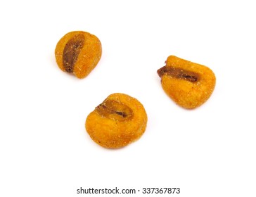 Roasted Corn Isolated On A White Background